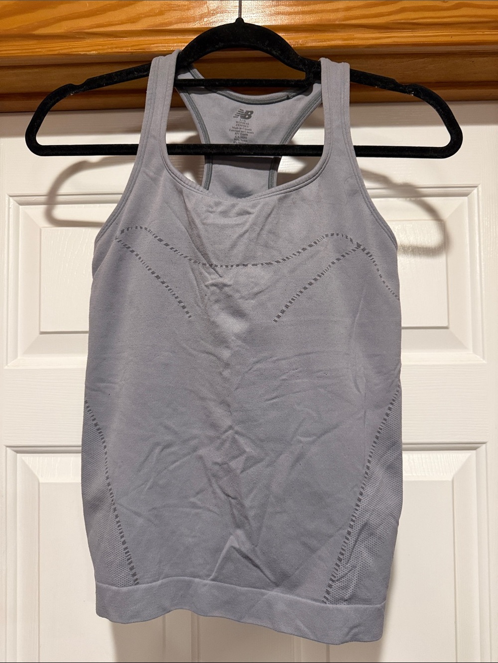 New Balance Light Gray Seamless Racerback Tank